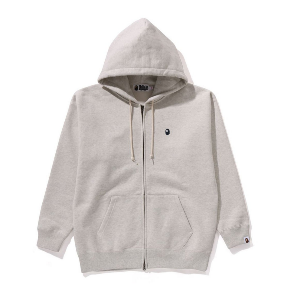 베이프 우먼즈 후드집업 ONE POINT OVERSIZED ZIP HOODIE 1K80-215-002 - 메인 이미지