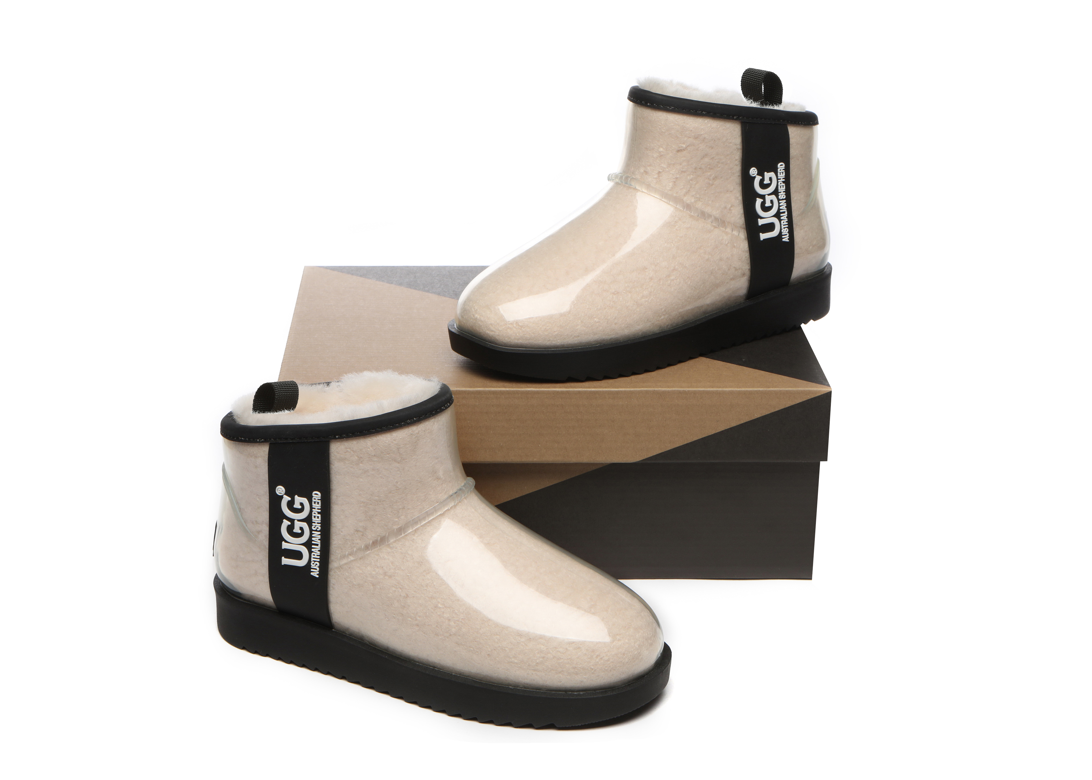 호주 AS 오즈웨어 에버어그 클리어 부츠 겨울 레인부츠 성인 키즈 야광 완벽 방수 방한