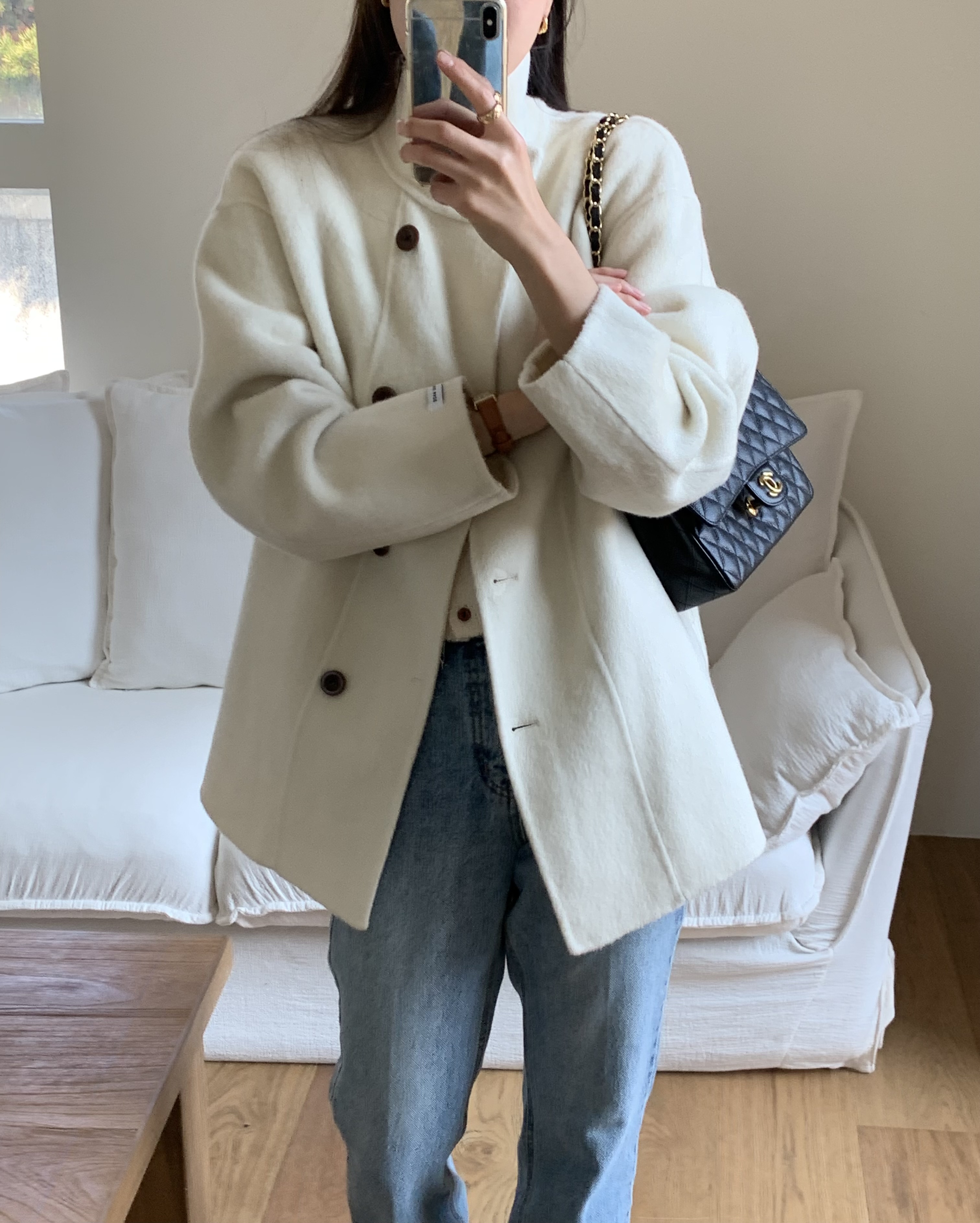 [겨울⛄️] 레닉스 하이넥 하프 핸드메이드 벨트 코트 / 코트,울코트,연말룩,겨울코트,롱코트,하객룩,겨울아우터,시즌오프쿠폰적용상품,시즌오프클리어런스,하프코트,크리스마스 상세 이미지 57