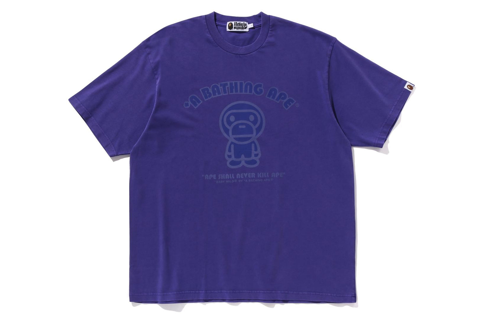 베이프 반팔티 GARMENT DYE BABY MILO RELAXED FIT TEE 2K80-109-317 - 상세 이미지 3