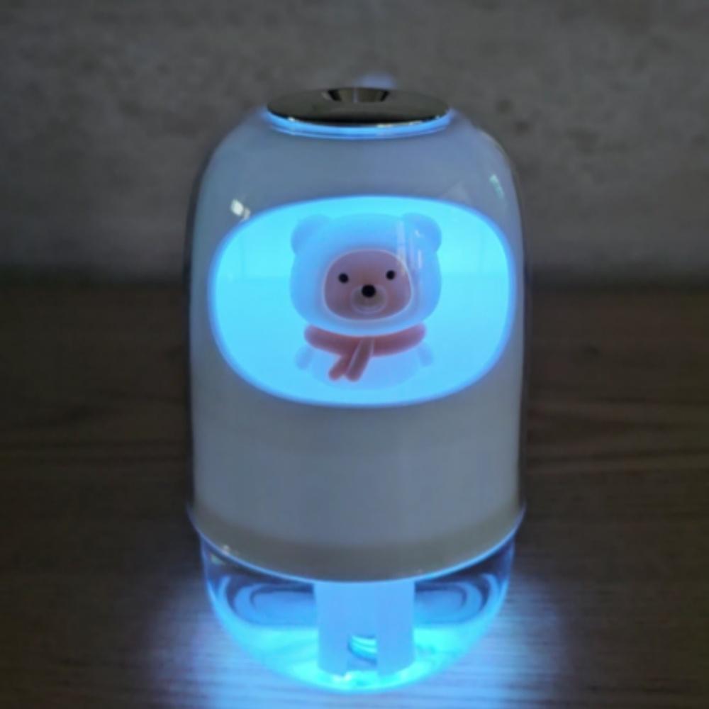 휴대용 미니가습기 캐릭터 귀여운가습기 탁상용 곰돌이가습기