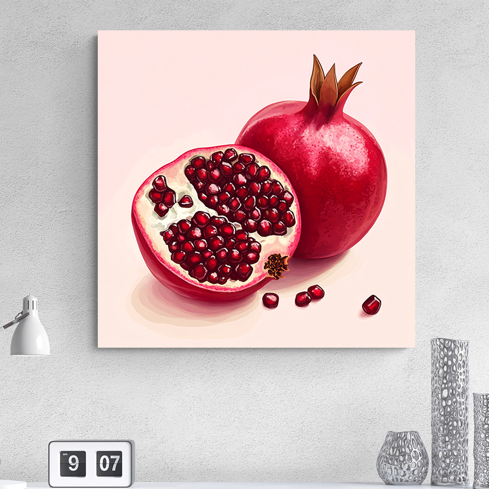 만복석류 80x80cm 캔버스액자 석류그림 이미지 6