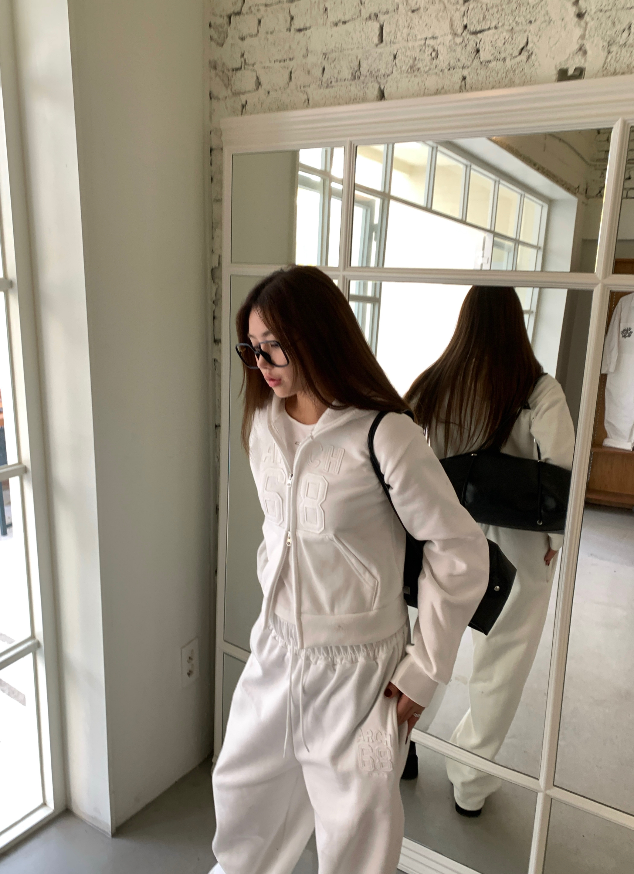 [기모버전] set상품 여성 투웨이 트레이닝 후드 바지 세트 상세 이미지 26