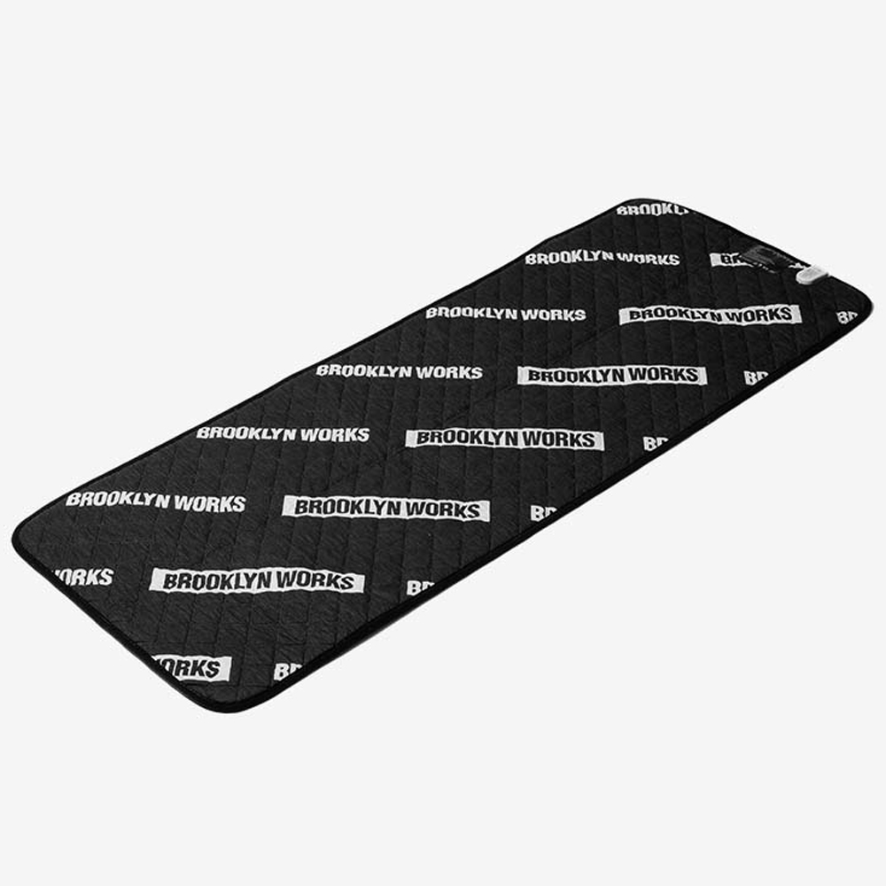 브루클린웍스 전기장판 캠핑 전기요 매트 전원차단 싱글, 68x180cm, 블랙