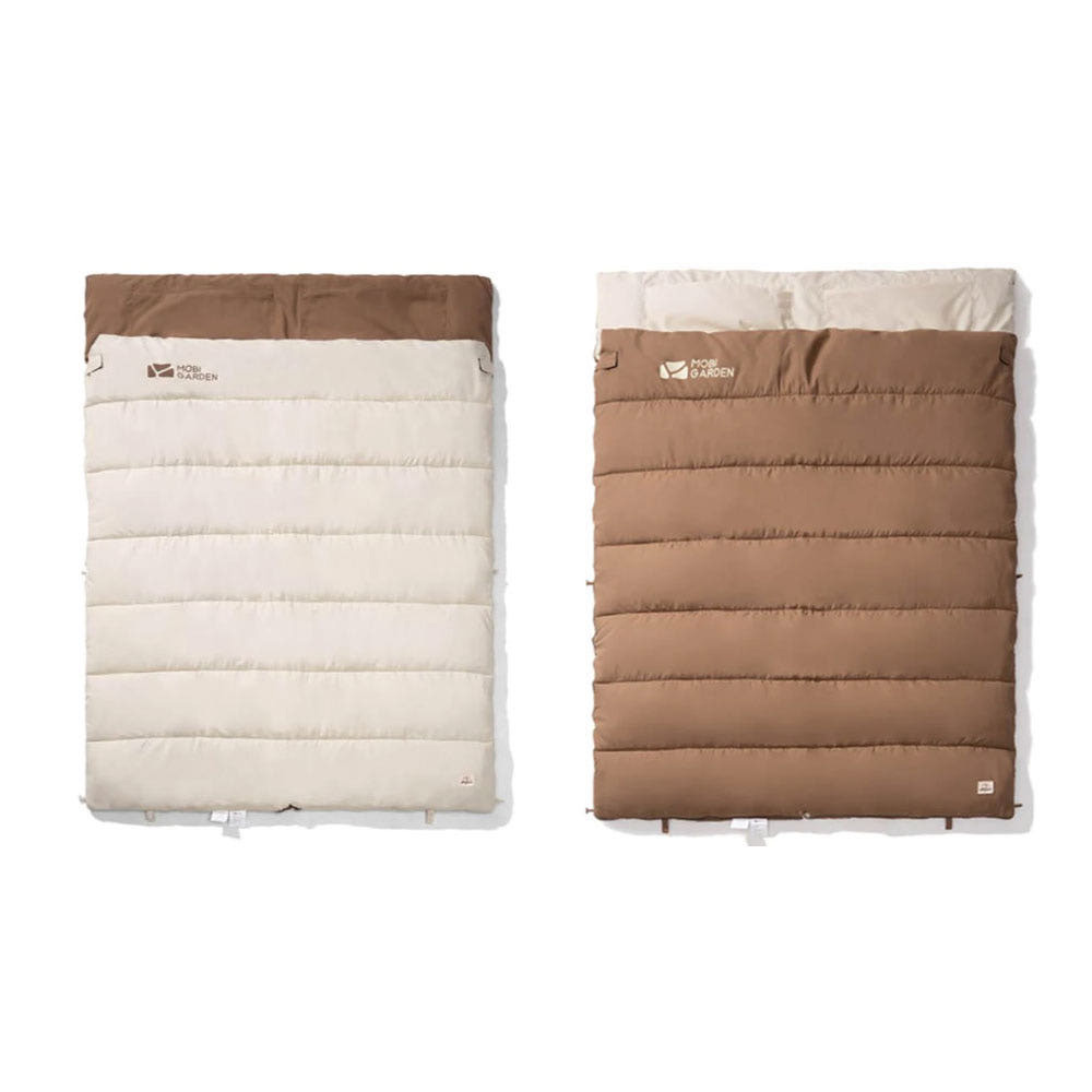 모비가든 감성캠핑 2인용 더블침낭 이불 동계 겨울 차박 비박 백패킹 침낭