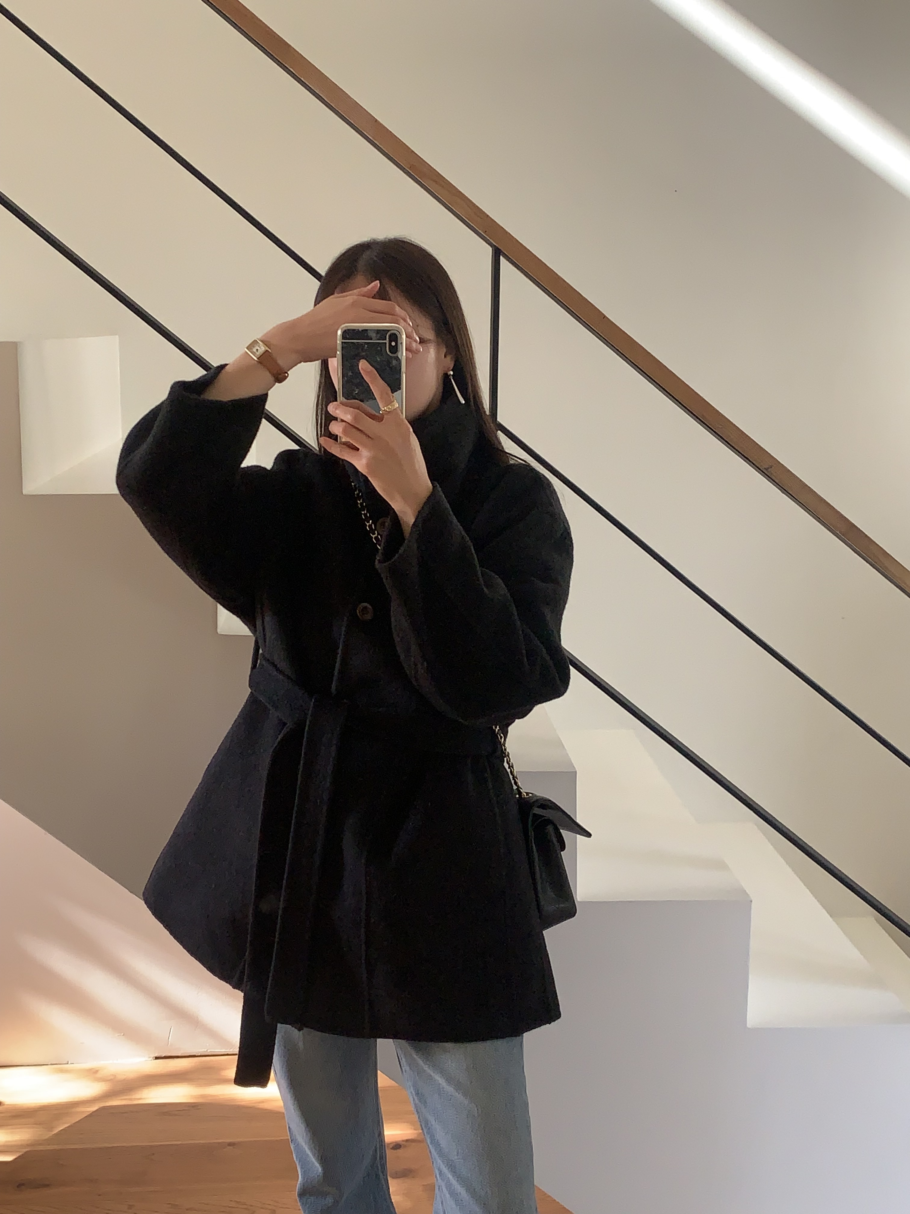 [겨울⛄️] 레닉스 하이넥 하프 핸드메이드 벨트 코트 / 코트,울코트,연말룩,겨울코트,롱코트,하객룩,겨울아우터,시즌오프쿠폰적용상품,시즌오프클리어런스,하프코트,크리스마스 상세 이미지 27