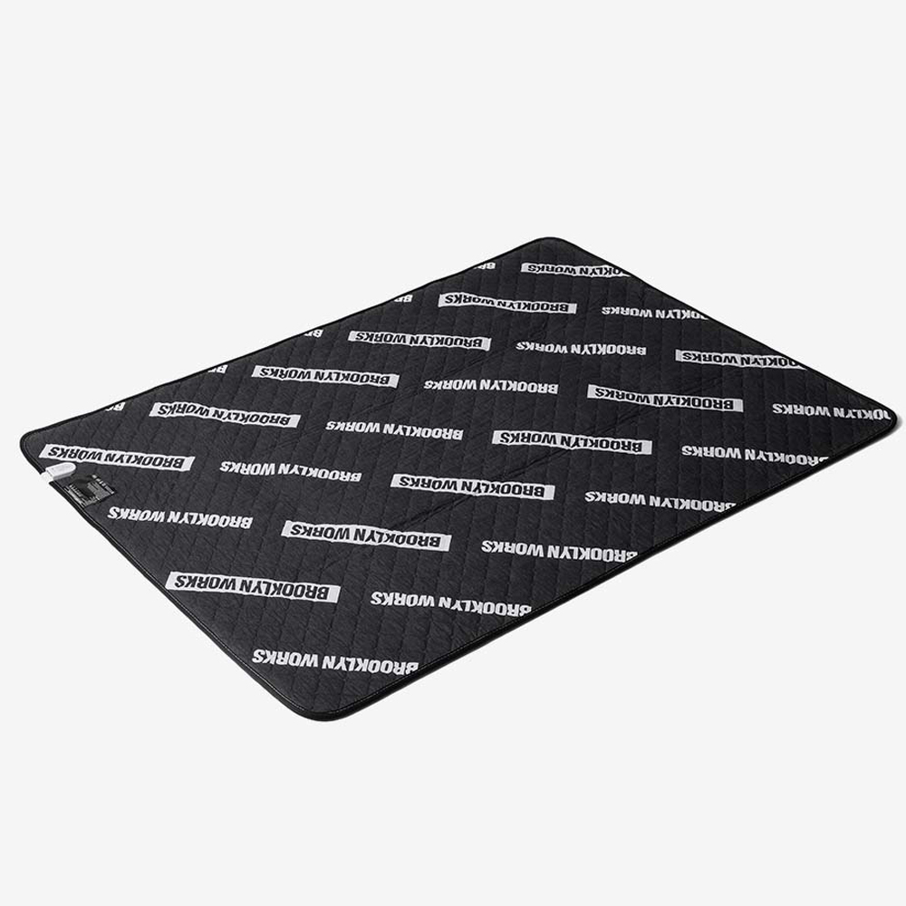 브루클린웍스 전기장판 캠핑 전기요 매트 전원차단 더블, 135x180cm, 블랙