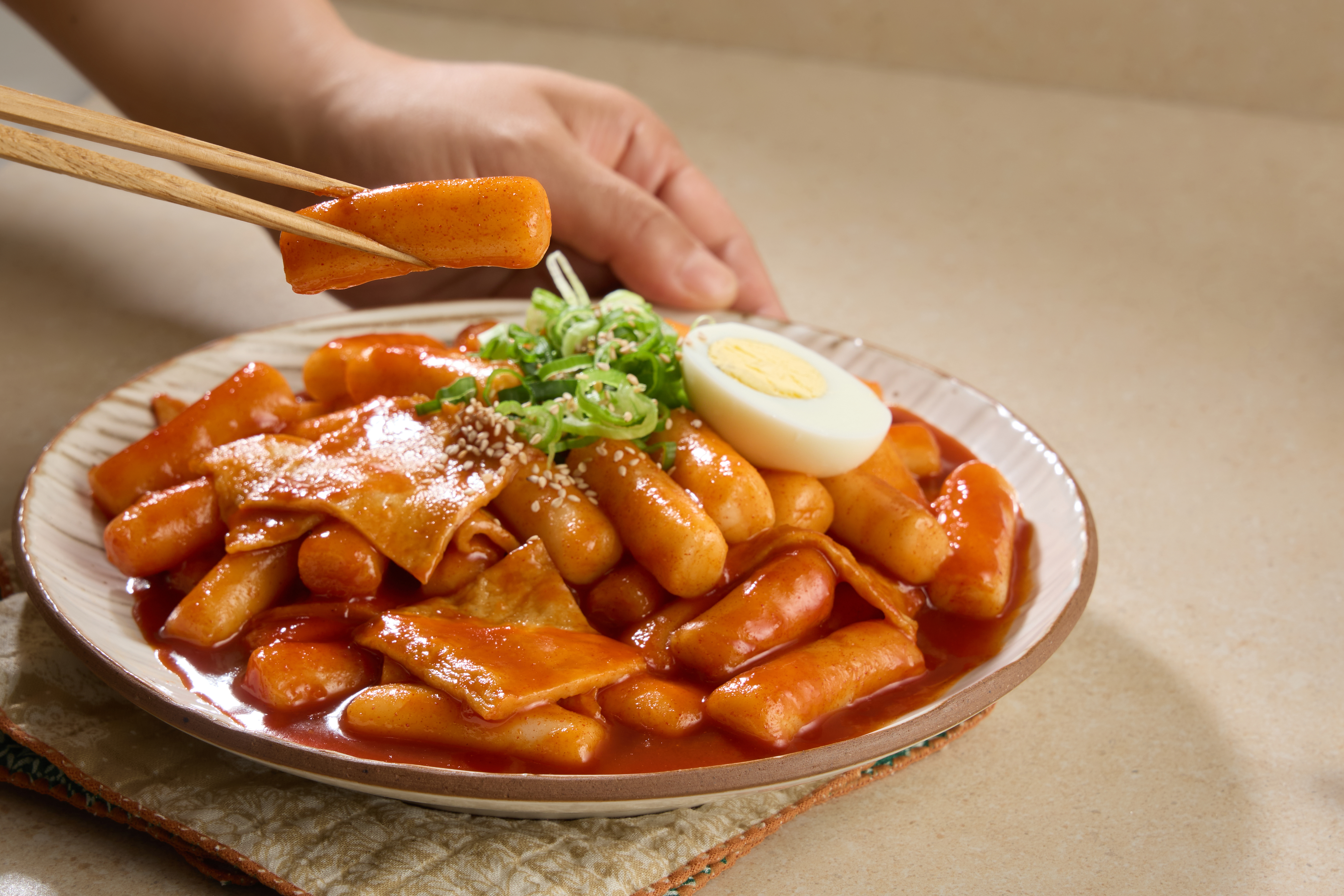 낭만부부 무설탕 쌀 떡볶이 밀키트 2인분(480g) 옛날 국물 가래떡 세트 재료 - 상세 이미지 2