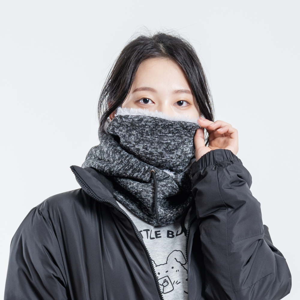 바디잇 방한 기모 스포츠 후드워머, 다크그레이, 1개 - 상세 이미지 5