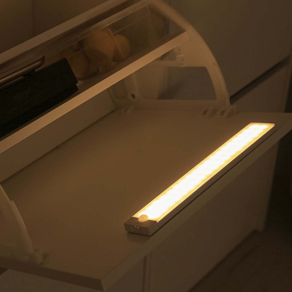 모락 넬리 스틱 LED 무선 센서등 센서바 자석 조명 충전식 신발장 30cm (주광색)