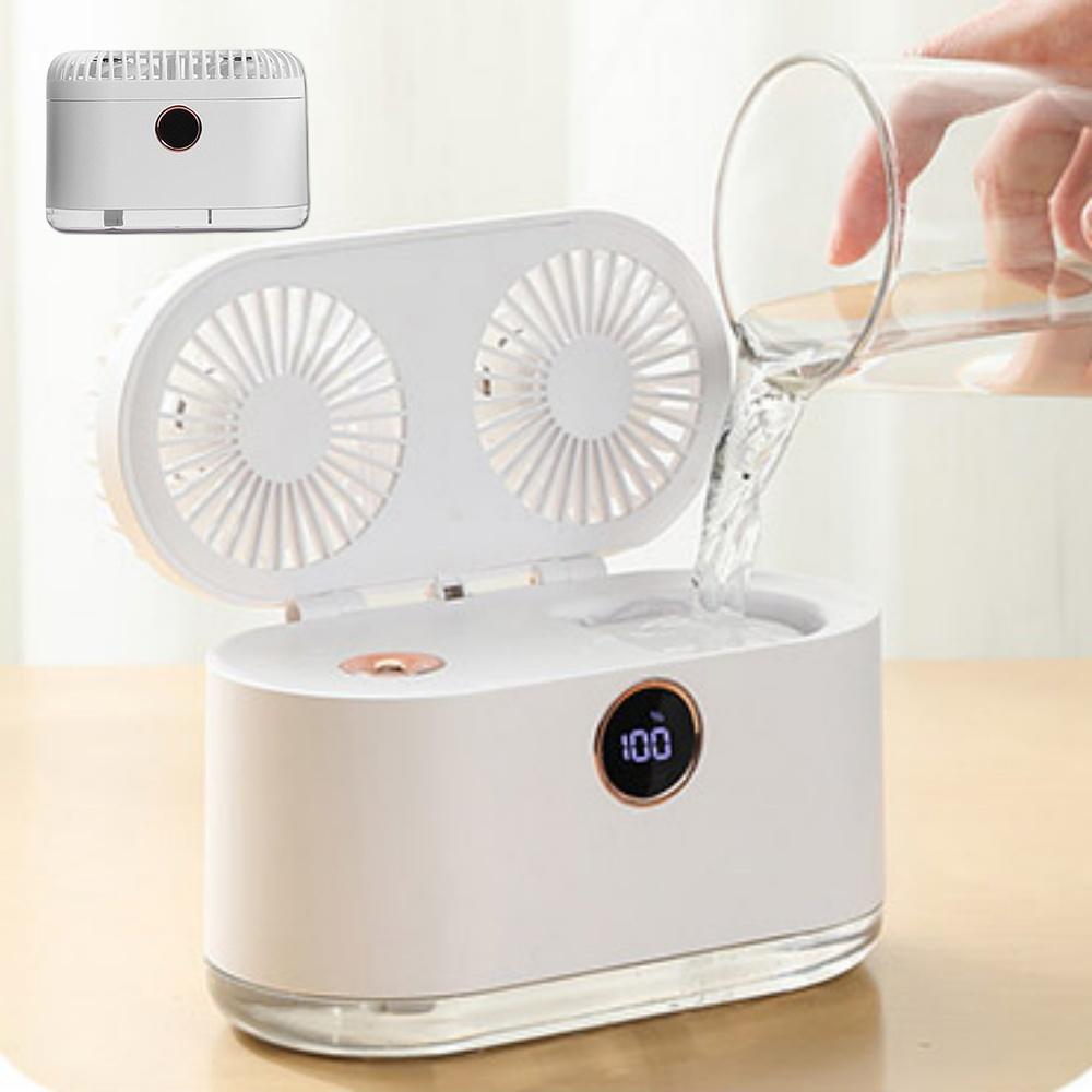 듀얼팬 접이식가습기 USB 특이한가습기 자취방가습기