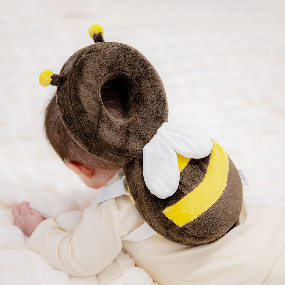 (네이버 국민템) 아가드 아이쿵 아기 머리보호대 머리쿵 보호대 꿀벌 뒷쿵이 방지쿠션