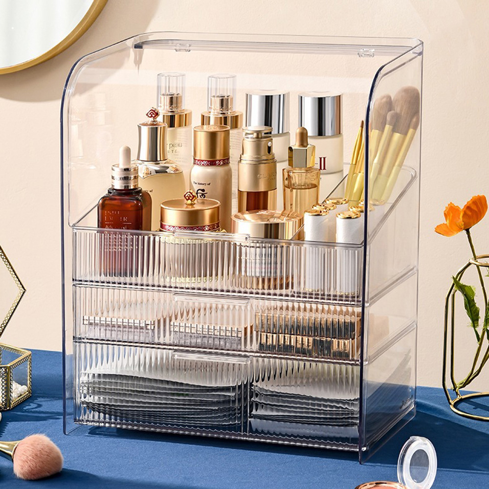 [먼지해방] 초대형 화장품정리함 정리대 화장대 보관함 수납함