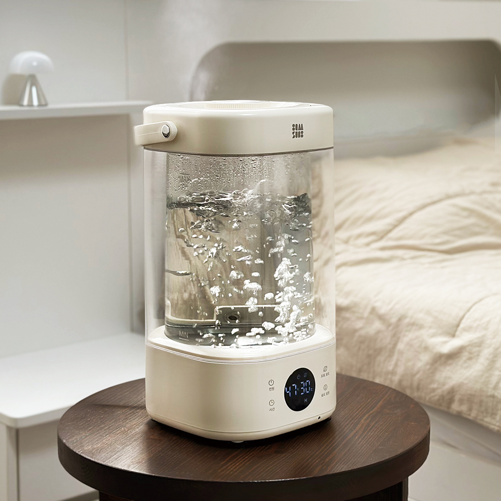 감성전자 워터캔들 신생아 아기 가습기 세척 편한 대용량 가열식가습기 GS-HM25WT