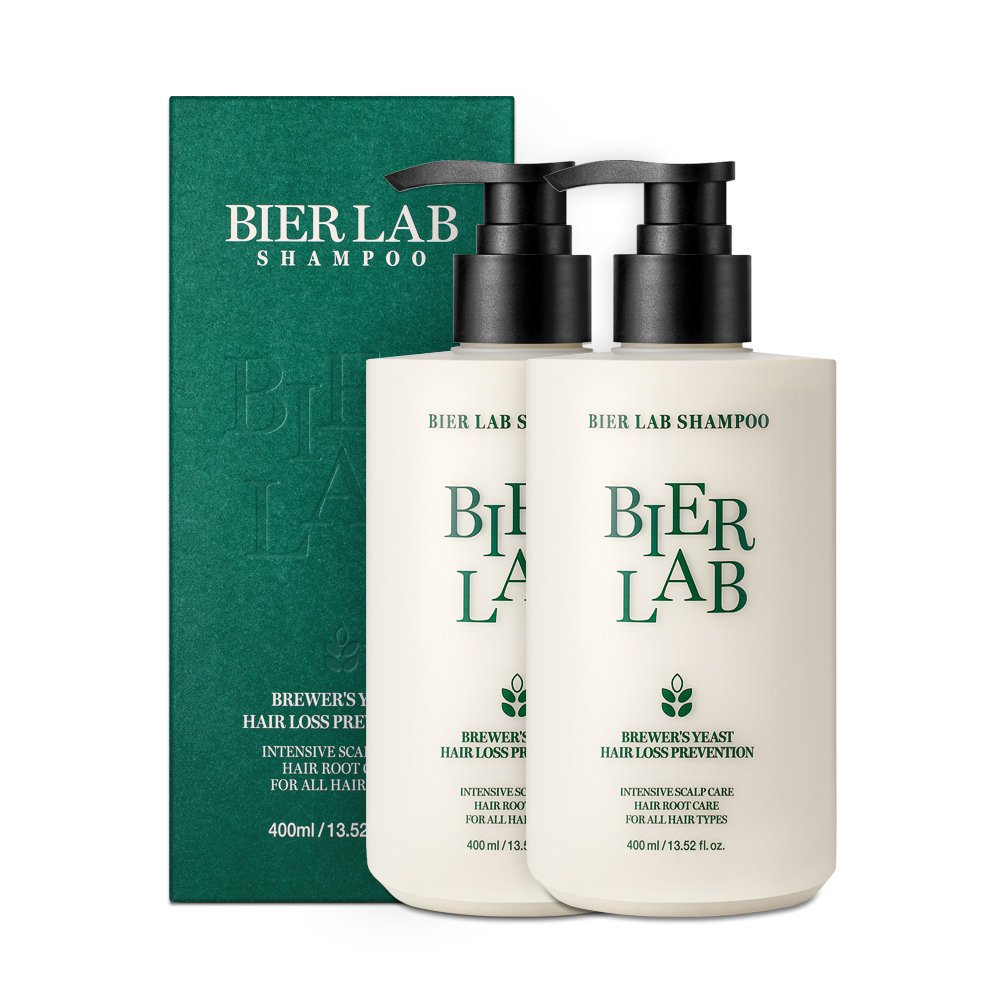 [리뉴얼]비어랩 독일 맥주효모 탈모샴푸 400ml 2통 (기능성)