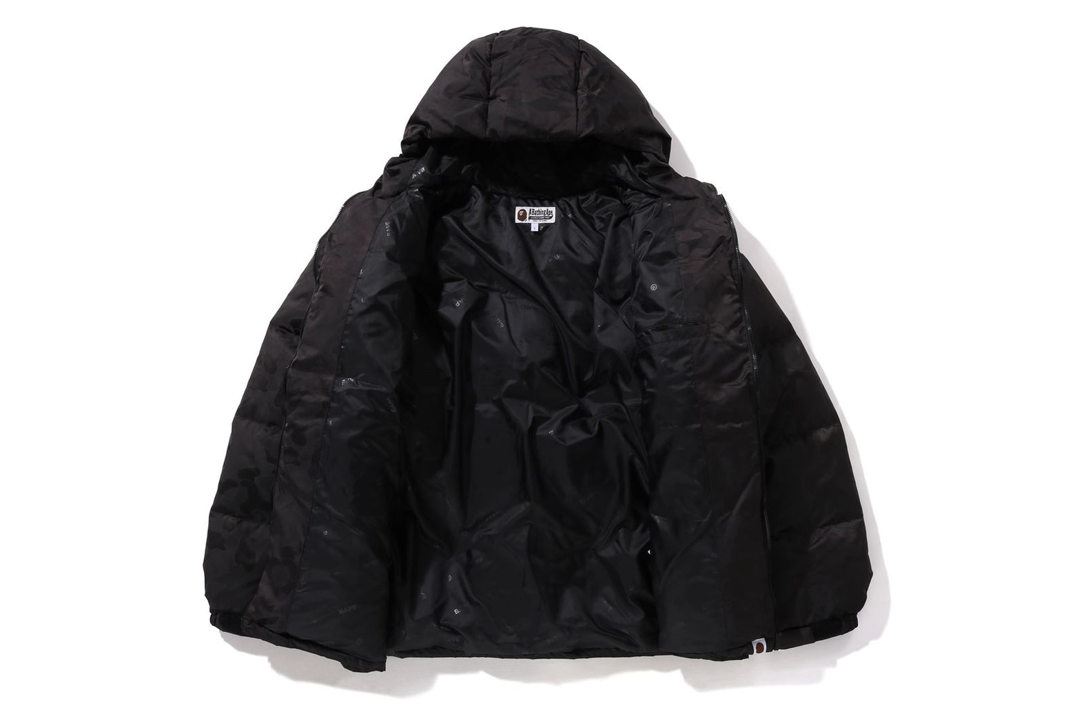 베이프 패딩 SOLID CAMO JACQUARD DOWN JACKET 1K80-144-001 - 상세 이미지 4