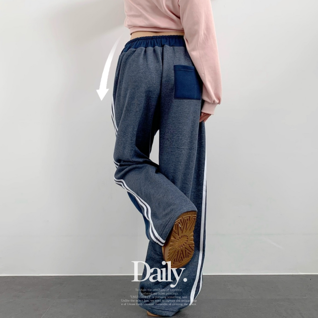 특양면기모트레이닝팬츠-인티드 - 상세 이미지 5