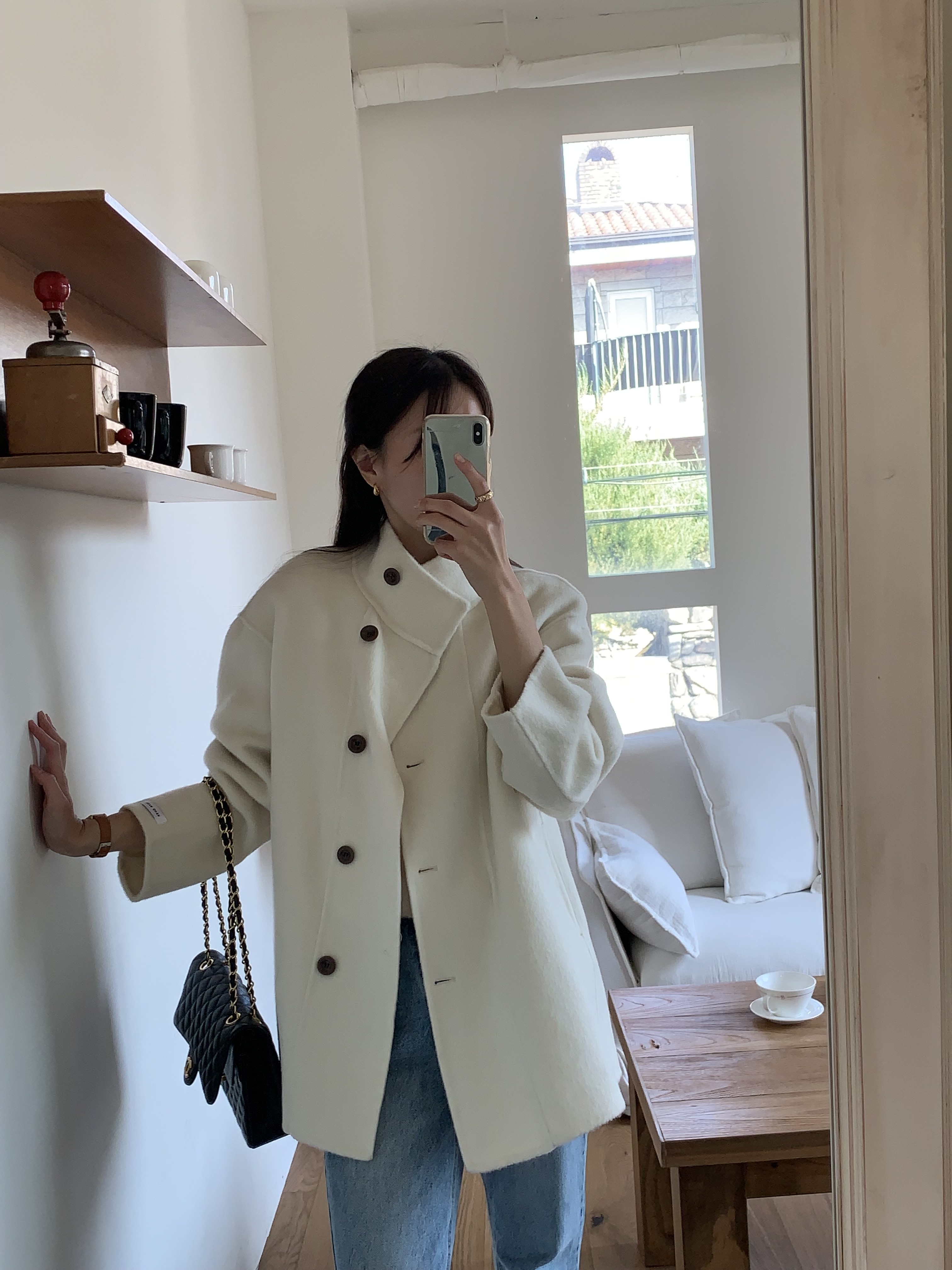 [겨울⛄️] 레닉스 하이넥 하프 핸드메이드 벨트 코트 / 코트,울코트,연말룩,겨울코트,롱코트,하객룩,겨울아우터,시즌오프쿠폰적용상품,시즌오프클리어런스,하프코트,크리스마스 상세 이미지 38
