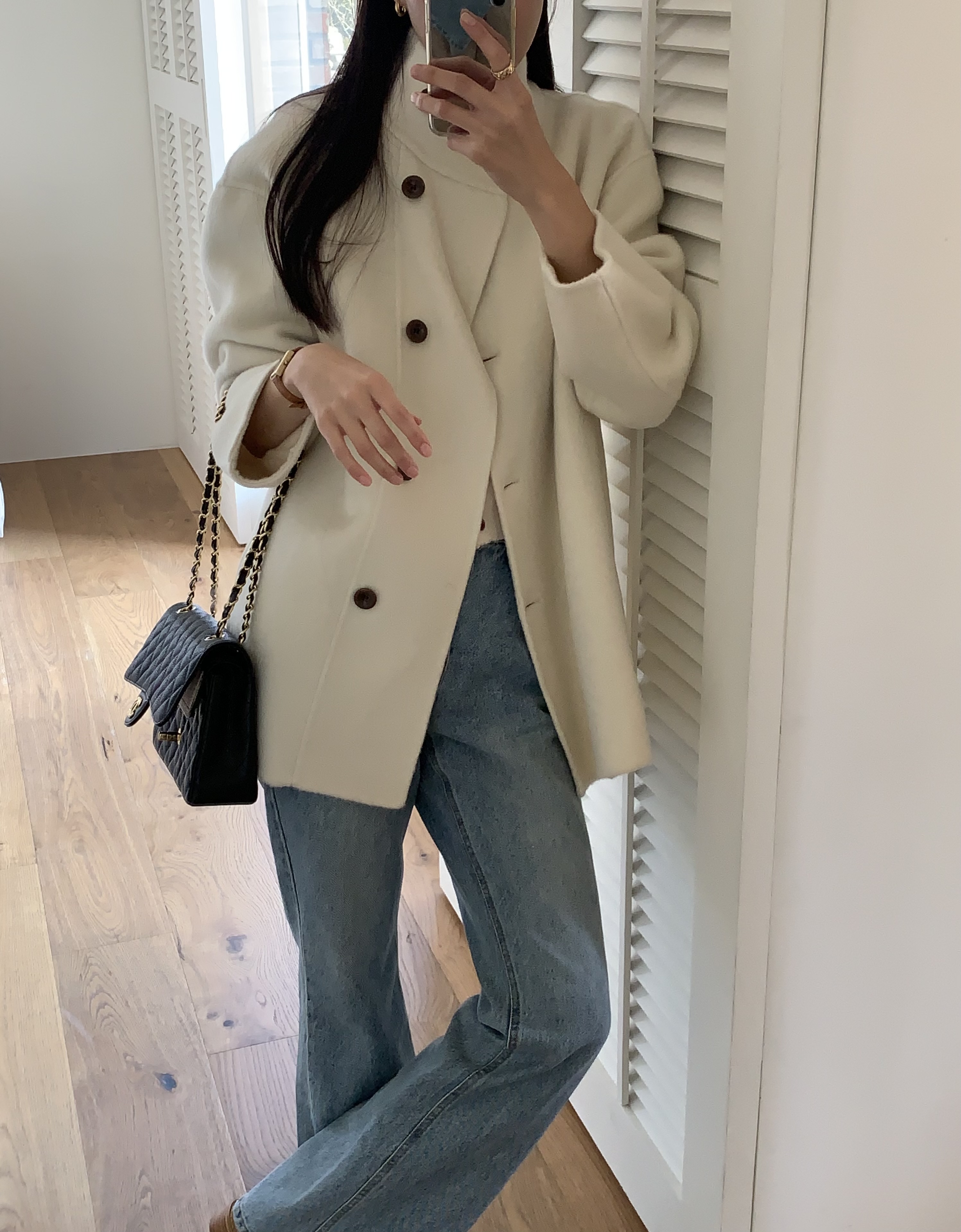 [겨울⛄️] 레닉스 하이넥 하프 핸드메이드 벨트 코트 / 코트,울코트,연말룩,겨울코트,롱코트,하객룩,겨울아우터,시즌오프쿠폰적용상품,시즌오프클리어런스,하프코트,크리스마스 상세 이미지 43