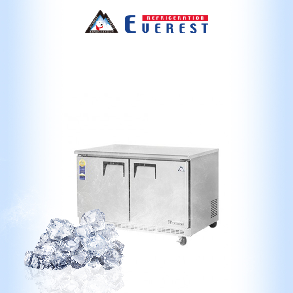 부성 1200 뒷벽 테이블 냉동고 간냉식 B120CB-2FFOS-E