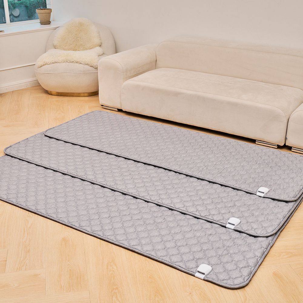 캠핑 전기매트 탄소매트 프리볼트 전기장판 110V 온열매트 1인용 미니싱글 라이트그레이