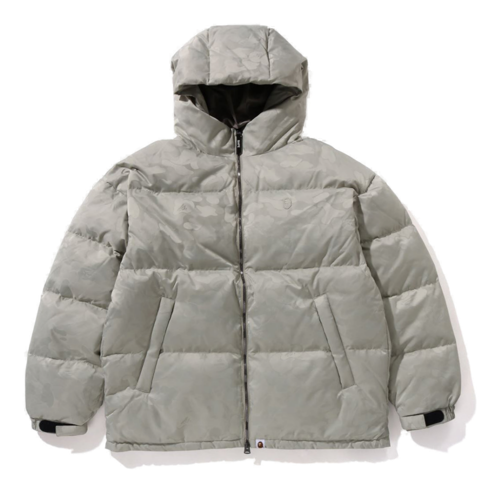 베이프 패딩 SOLID CAMO JACQUARD DOWN JACKET 1K80-144-001 - 메인 이미지