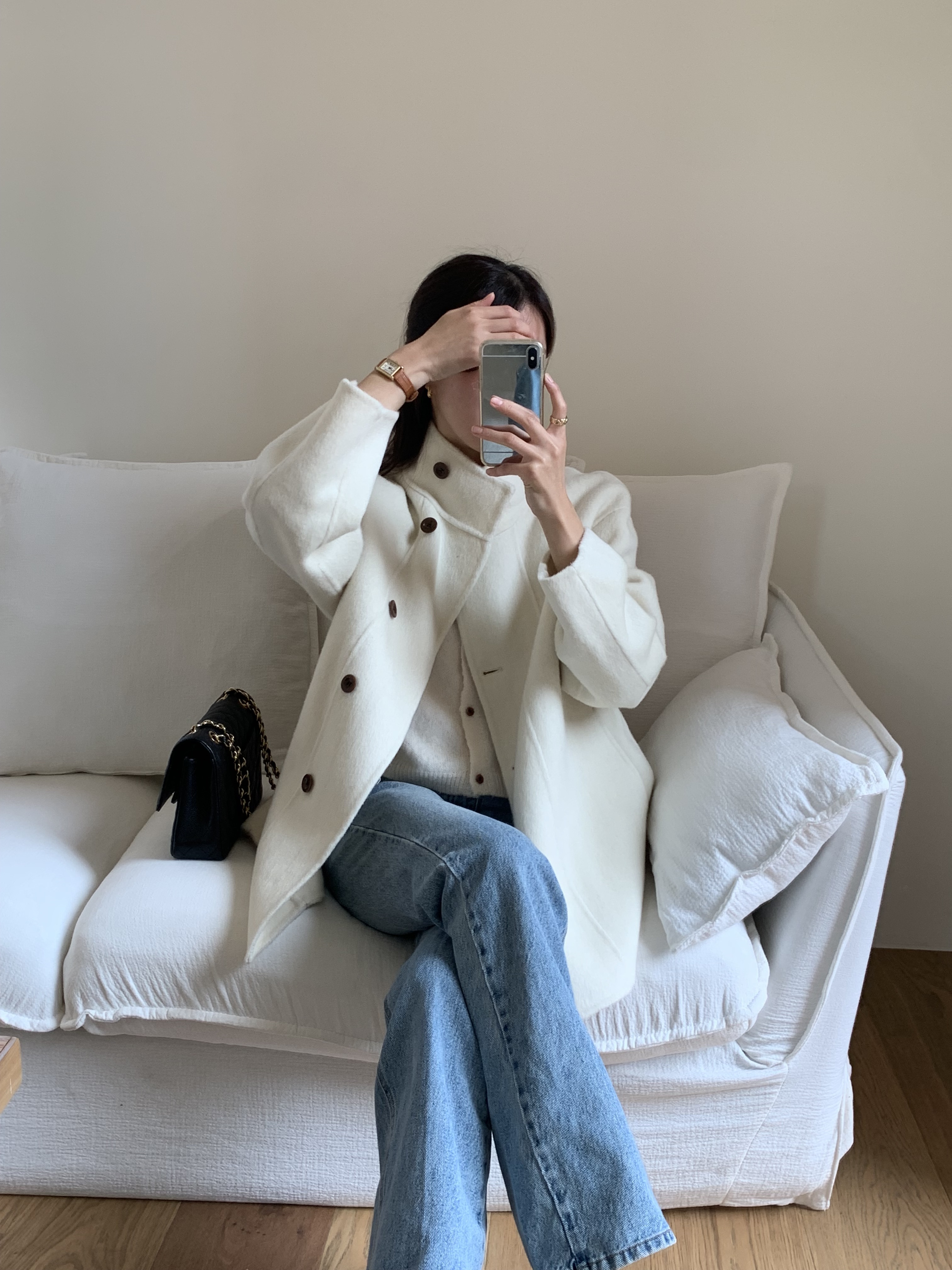 [겨울⛄️] 레닉스 하이넥 하프 핸드메이드 벨트 코트 / 코트,울코트,연말룩,겨울코트,롱코트,하객룩,겨울아우터,시즌오프쿠폰적용상품,시즌오프클리어런스,하프코트,크리스마스 상세 이미지 55