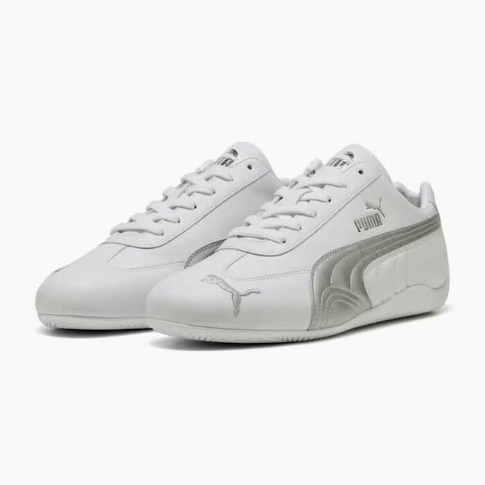 푸마 PUMA 스피드캣 레더 스니커즈 운동화 401603-03 화이트 실버 - 메인 이미지