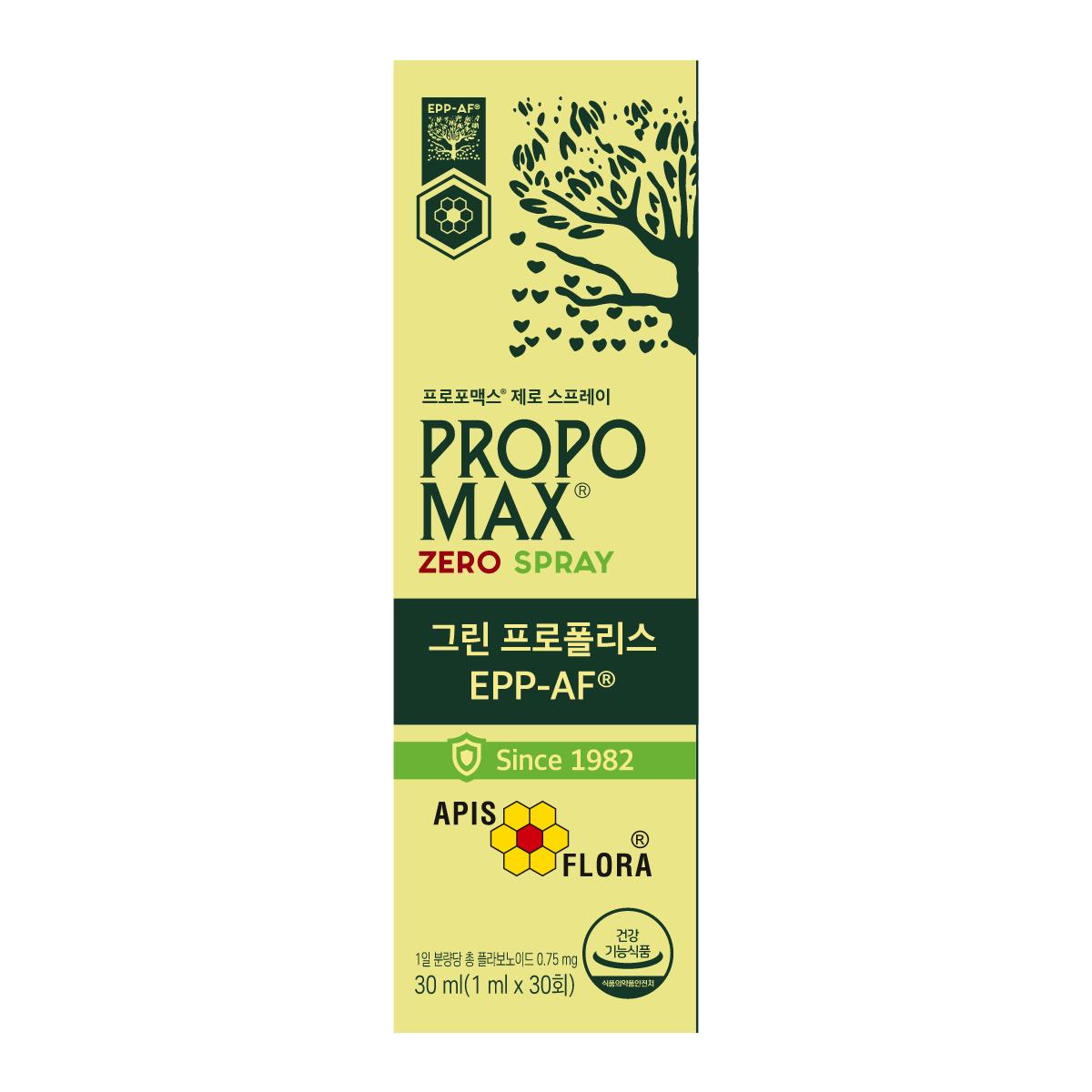 브라질 아피스플로라 프로포맥스 제로 스프레이 그린 프로폴리스 원액 30ml, 3개