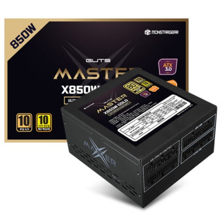 몬스타 가츠 MASTERX X850W 80PLUS골드 블랙 / MPS