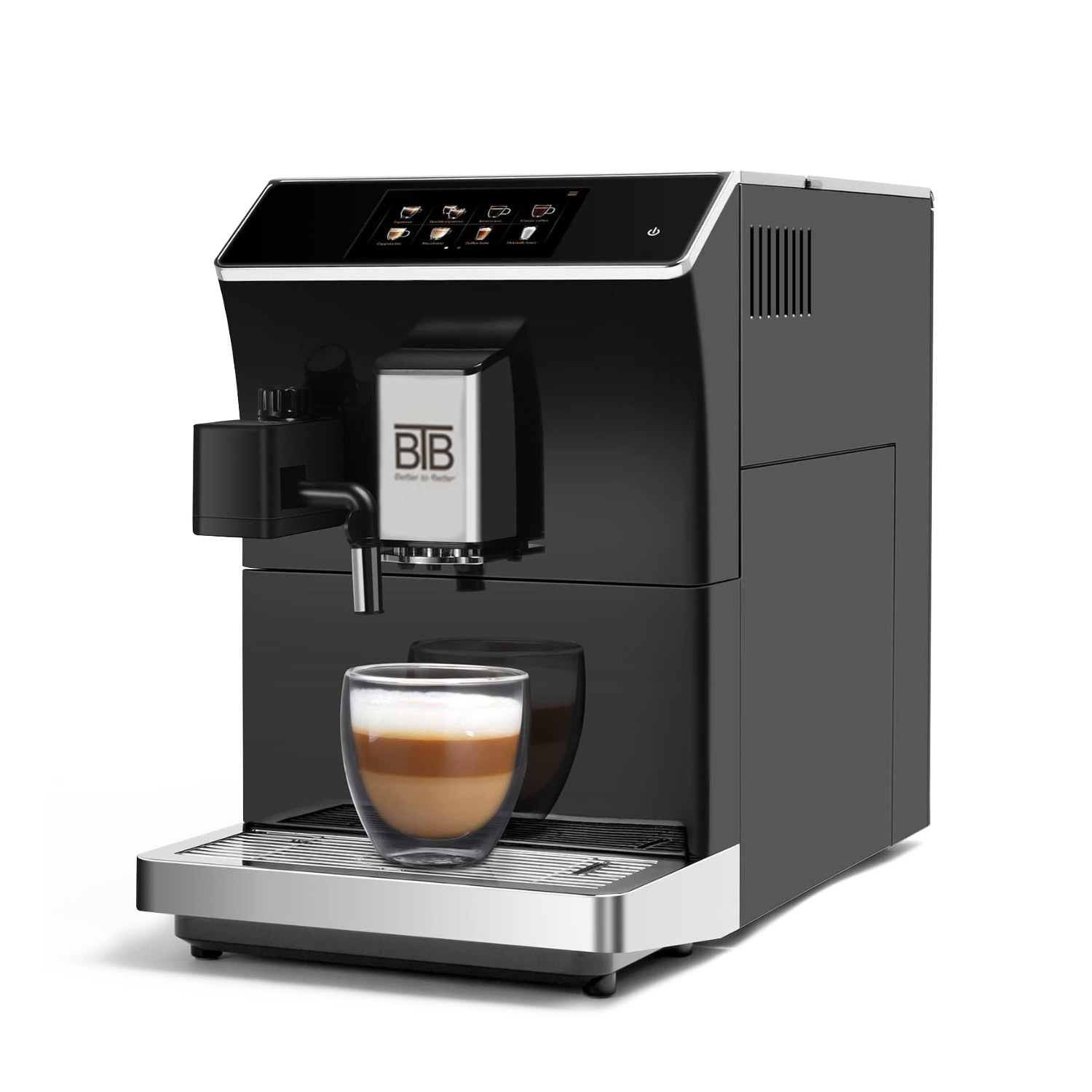 비티비 BTB T100 전자동 커피머신 사무실 원두커피 에스프레소머신 블랙