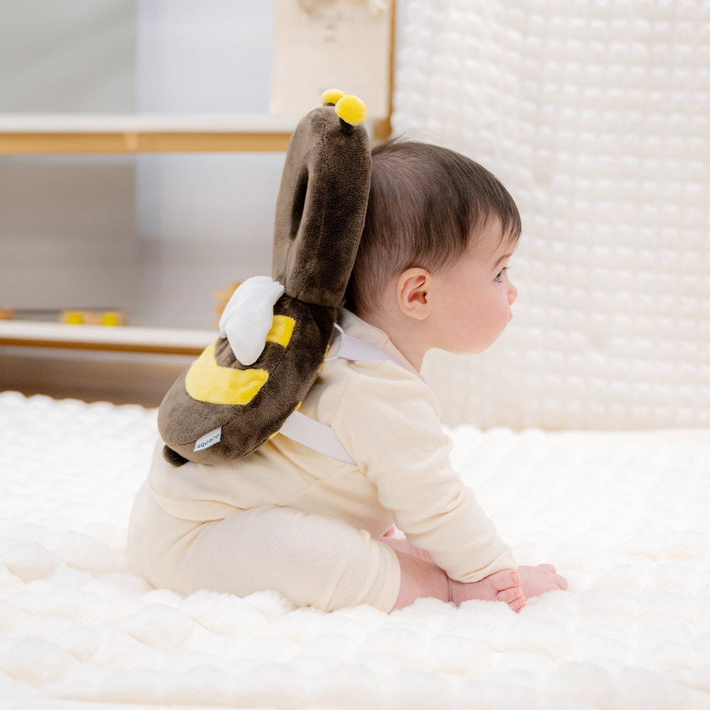 (네이버 국민템) 아가드 아이쿵 아기 머리보호대 머리쿵 보호대 꿀벌 뒷쿵이 방지쿠션