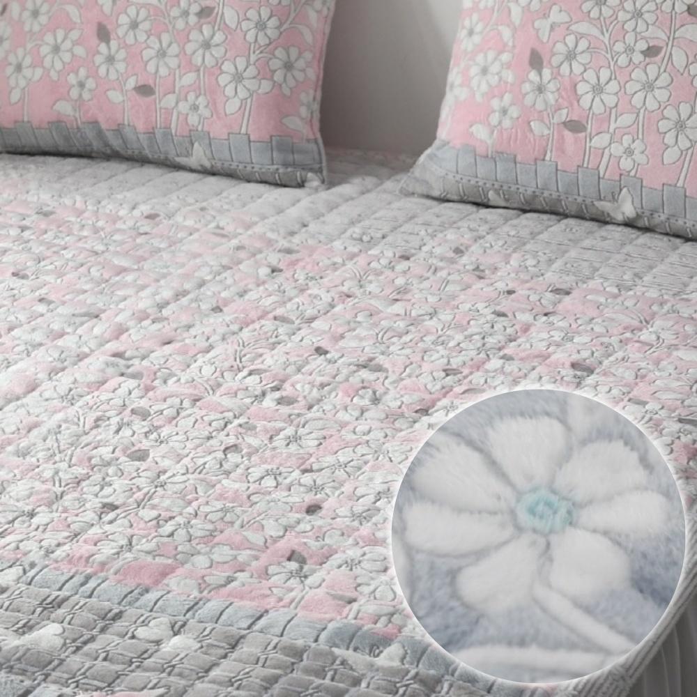 극세사차렵이불 겨울이불 1인용침대패드