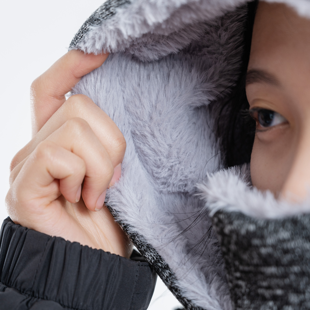 바디잇 방한 기모 스포츠 후드워머, 다크그레이, 1개 이미지 6