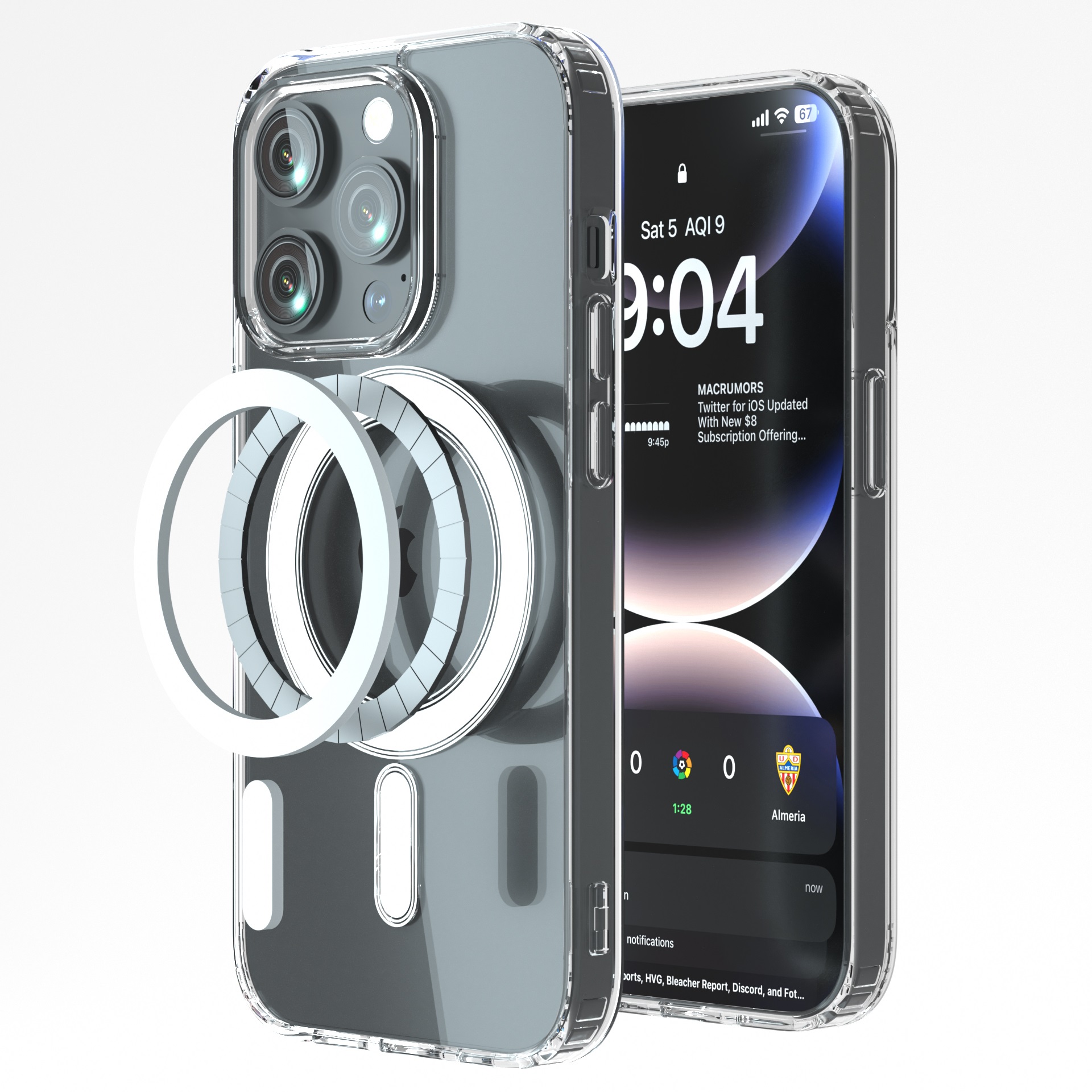 [액정1매] + 2배자력 맥세이프 케이스 자석 마그네틱 하드 투명, 아이폰16 - 상세 이미지 4