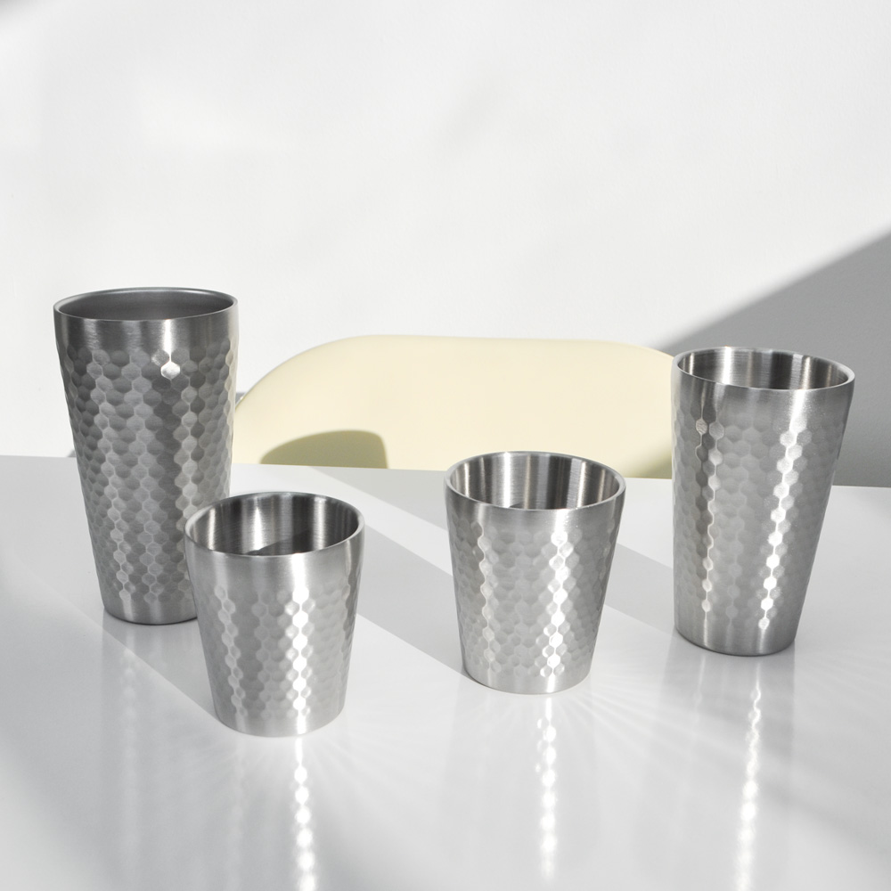 스텐 벌집 이중 스텐 컵 물컵 캠핑 맥주컵 보냉 업소용 스테인레스 304 550ml, 1개 - 상세 이미지 5