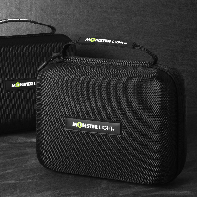 몬스터라이트 휴대용 하드 케이스 캠핑 LED 후레쉬 수납 가방 랜턴 조명 공구