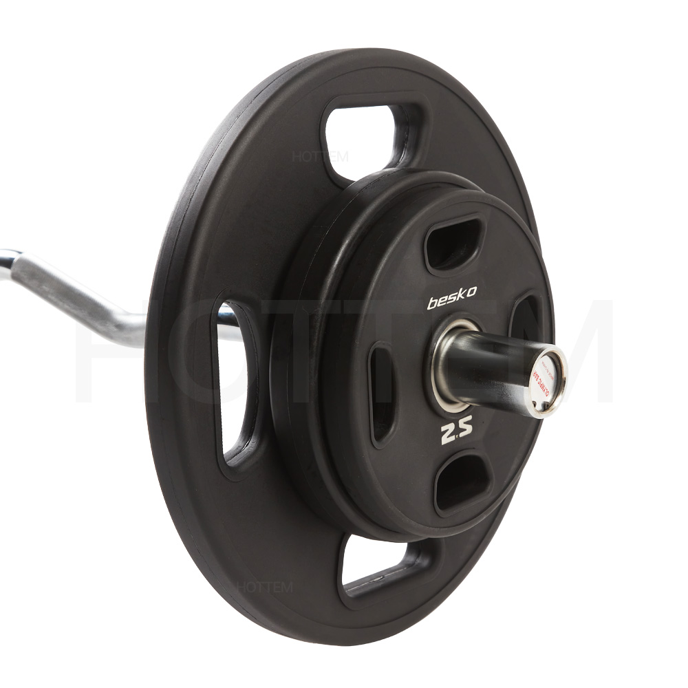 베스코 중량원판 고무 우레탄 바벨 원판 50mm 20kg 이미지 6