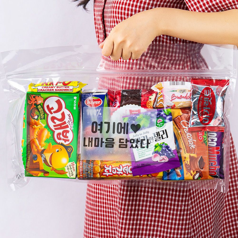 더하모니 간식꾸러미 과자종합선물 주스세트 구디백 답례품 - 상품 이미지
