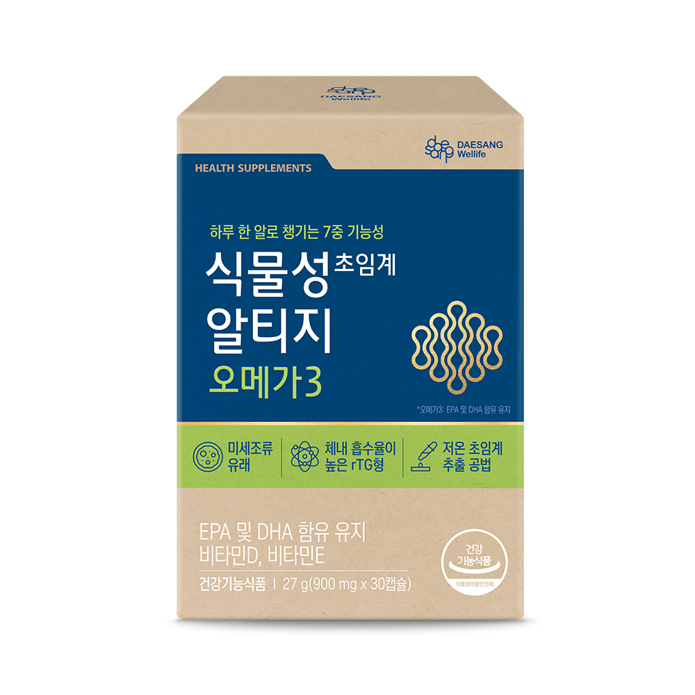 웰라이프 식물성 초임계 알티지 오메가3 (900 mg) 30캡슐, 1개 - 상세 이미지 3