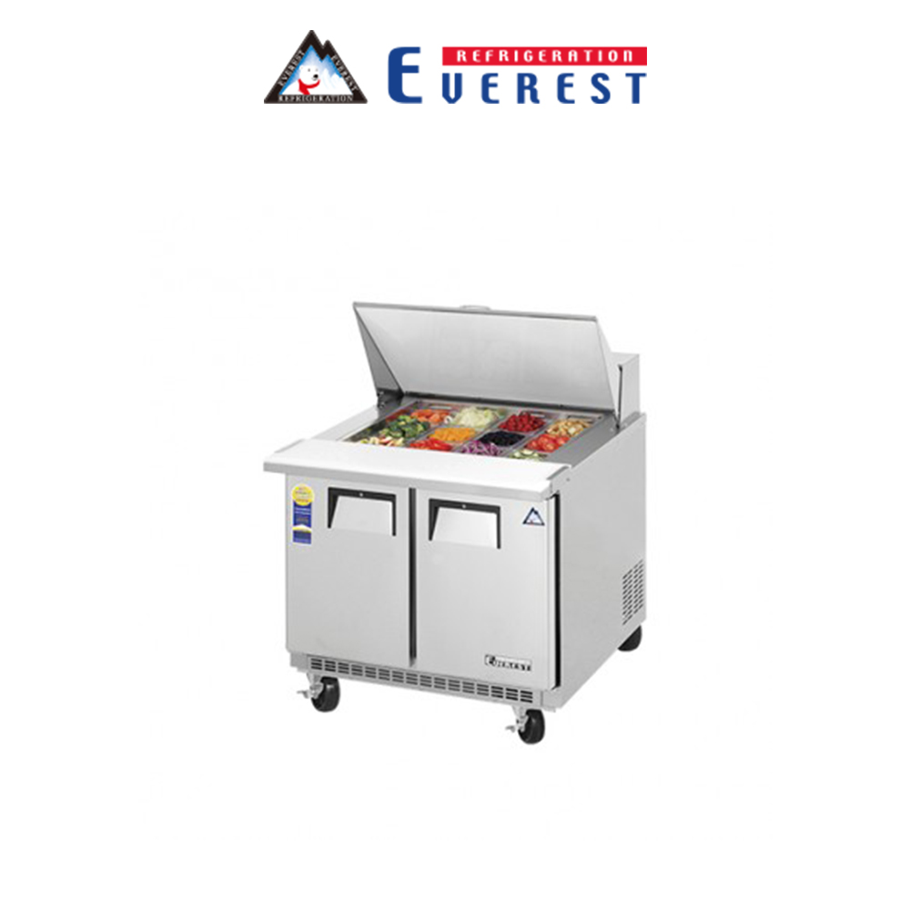 부성 900 뒷벽 샌드위치 토핑 냉장고 B090SB-2RROS-E - 메인 이미지