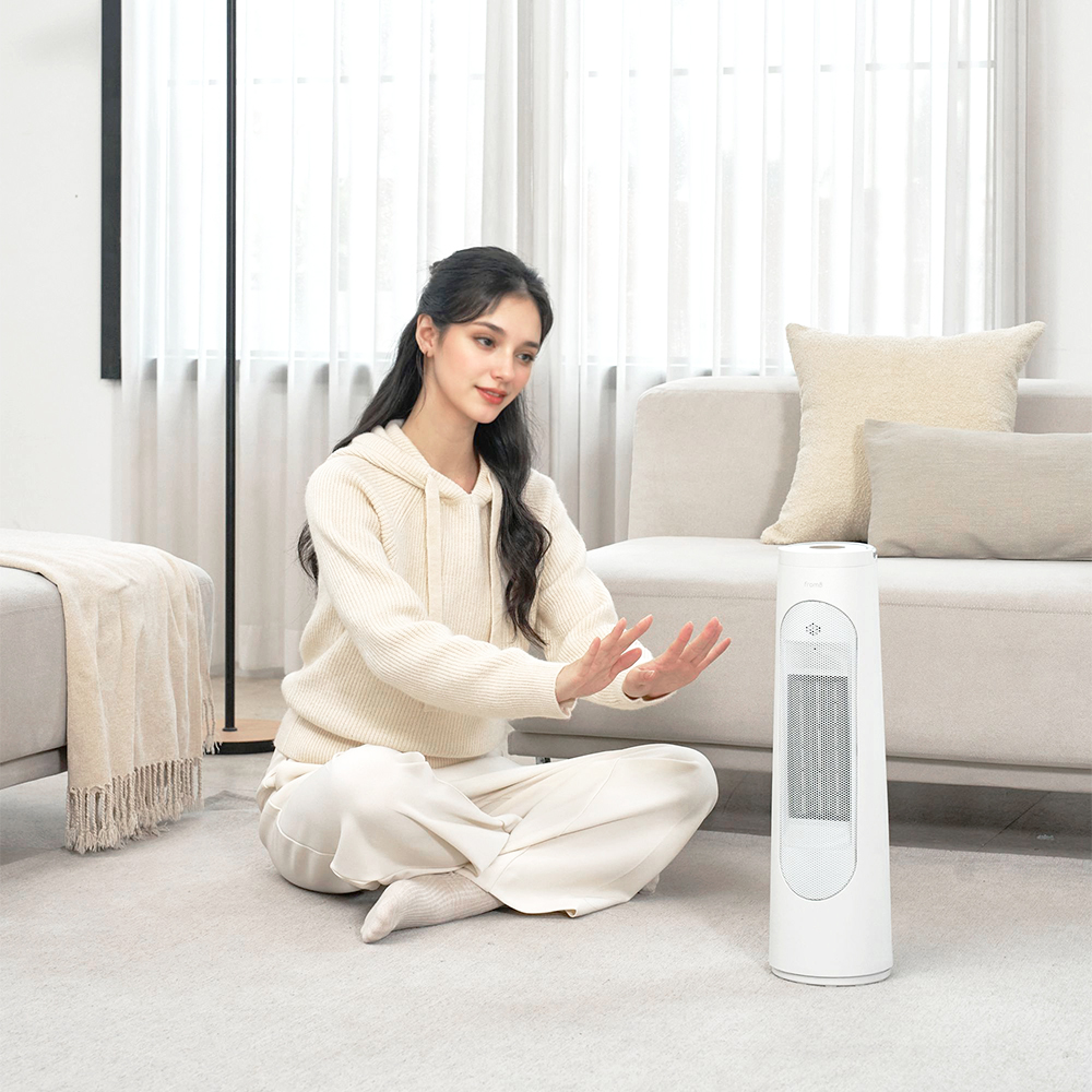 프롬비 히팅타워 회전형 온풍기 FF253H 화이트