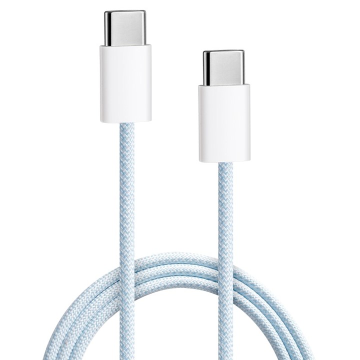 60W USB-C CtoC 충전 케이블 1M PD충전 데이터전송 블루 아이폰 아이패드 - 상품 이미지