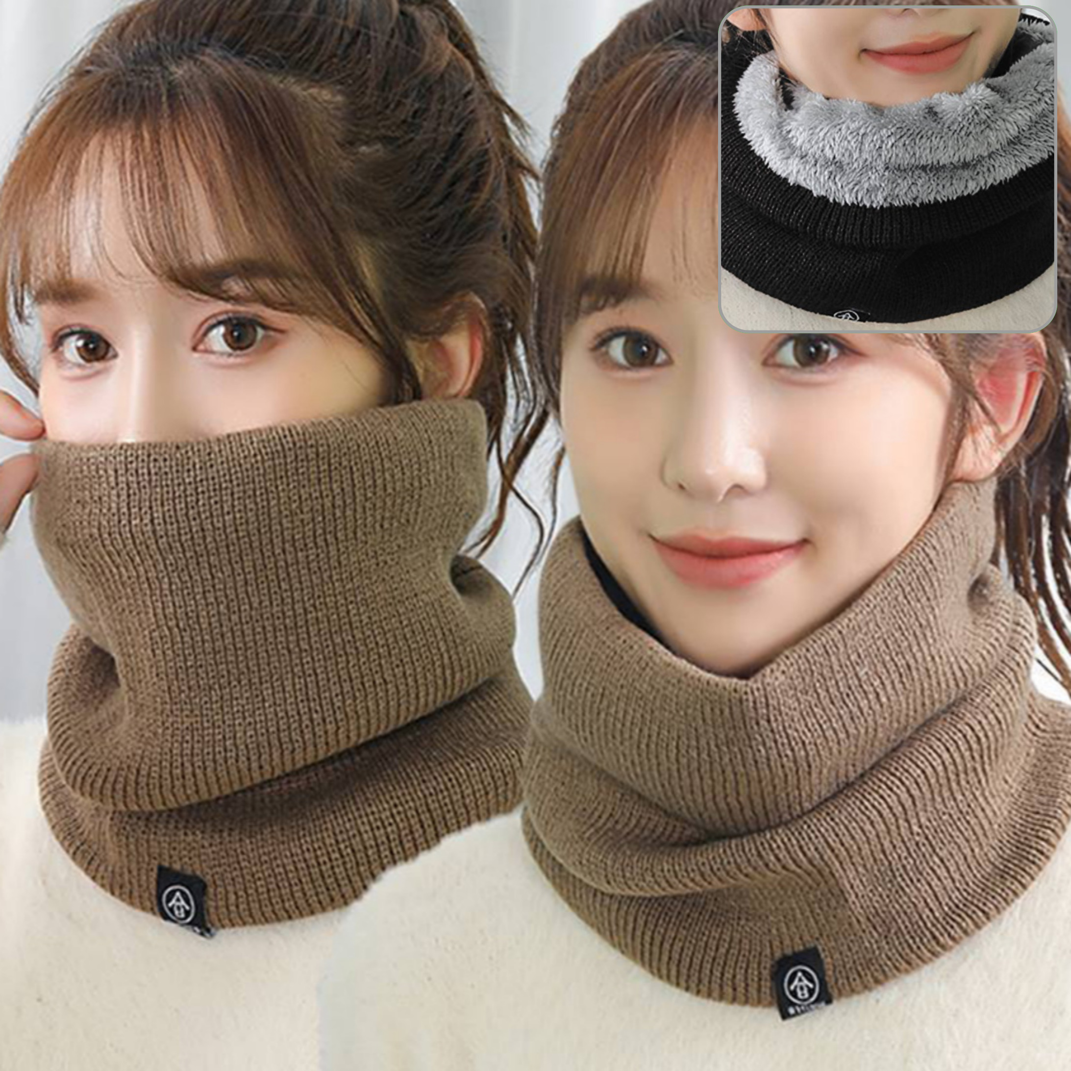 남녀공용 방한 넥워머 겨울철 골프 스포츠 목토시 여바라 멀티스카프 - 상품 이미지