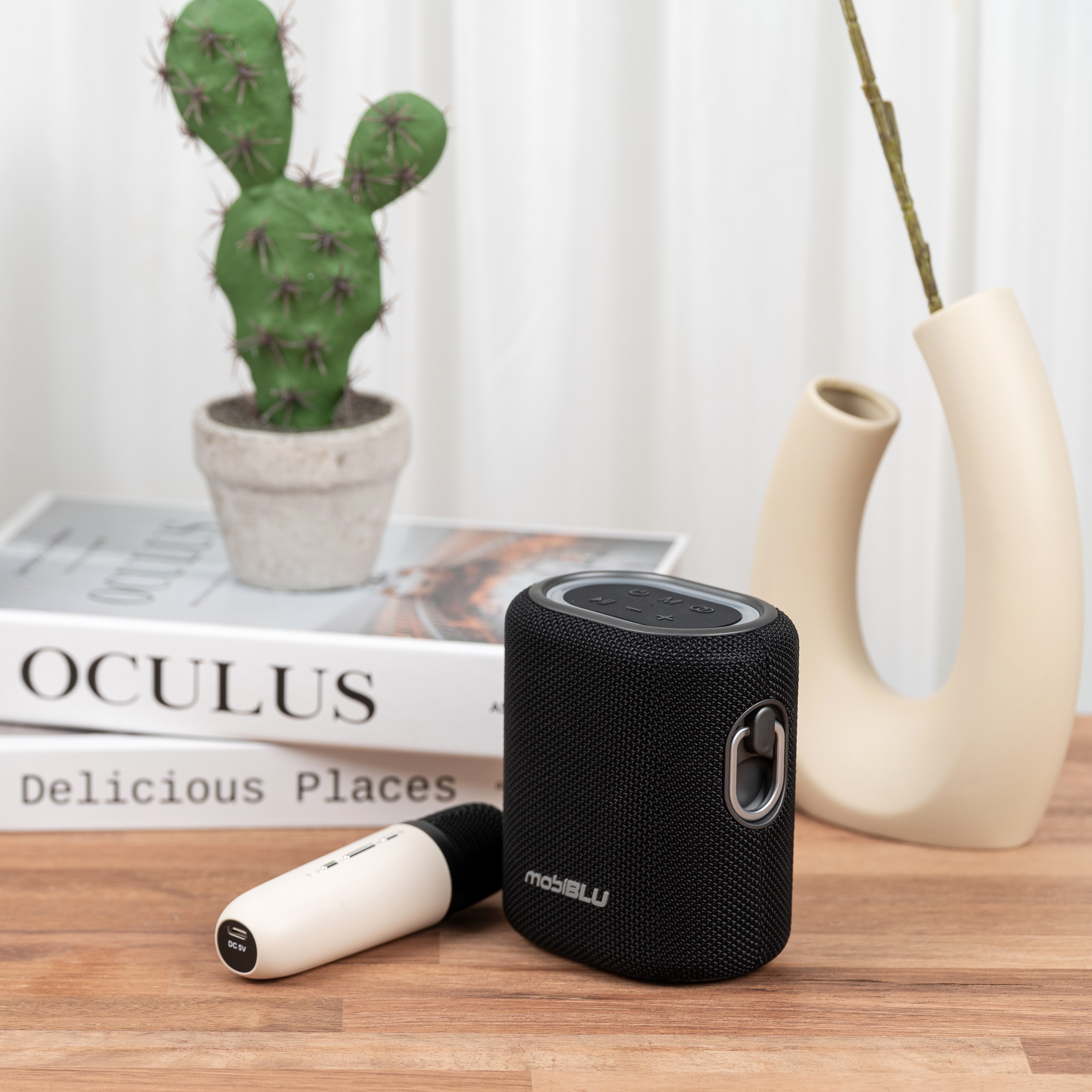 모비블루 WBS03 무선 스피커 마이크 휴대용 미니 노래방 블루투스 스피커 - 상세 이미지 5