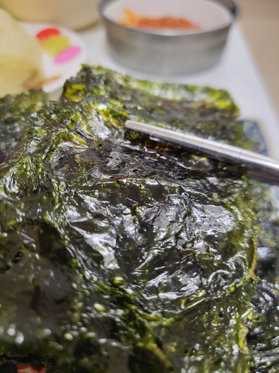 밥상에 없으면 허전한 맛있는 맥반석 수제 파래김 5봉+5봉 고소한 맛의 건강 반찬 - 상세 이미지 5