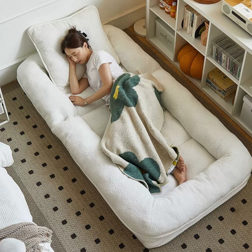 와우 접이식 1인용 침대 소파 데이베드 M