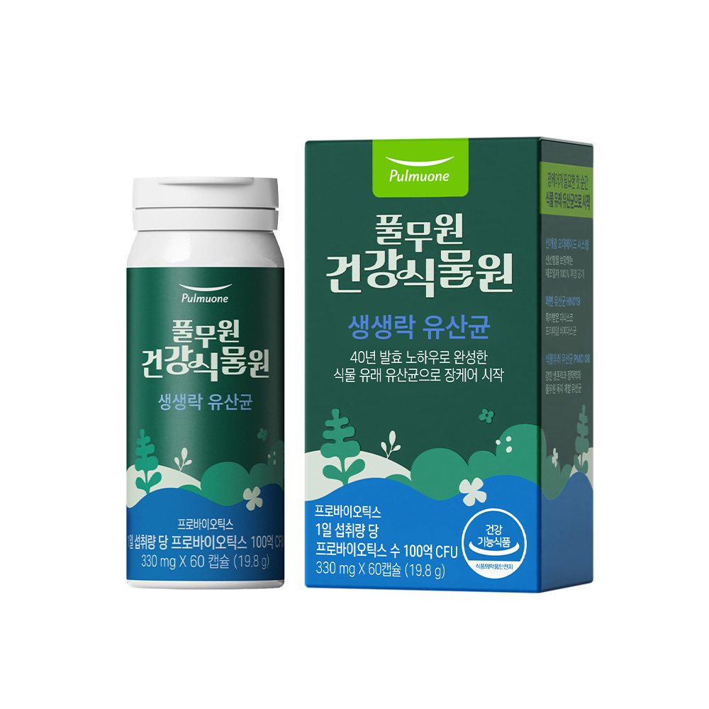 [주문생산] 풀무원건강식물원 생생락 유산균 (2개월분) - 100억 비피더스유산균 함유, 냉장배송 신선유산균