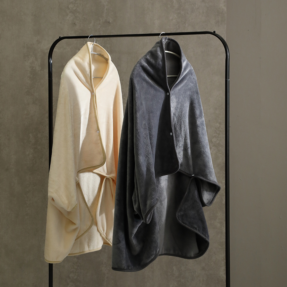 똑딱이 어깨 담요 망토담요 입는 극세사 블랭킷 대형