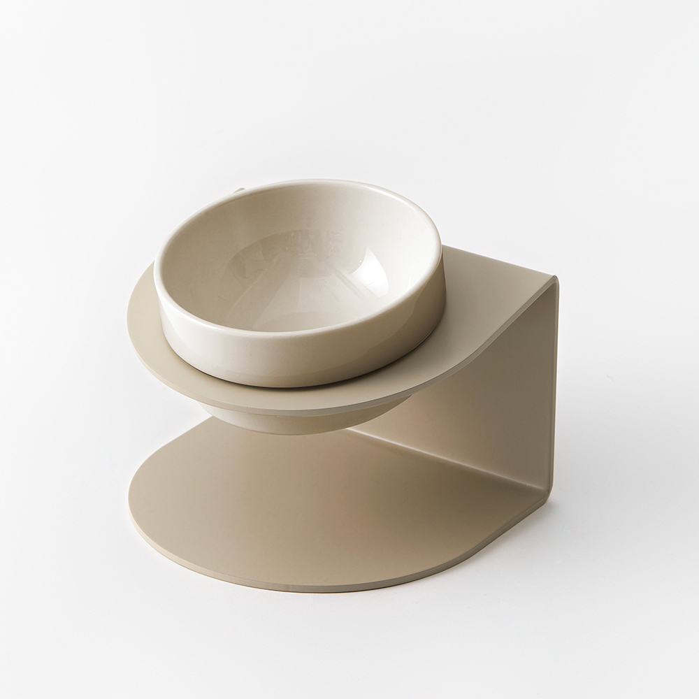 펫토 단단 강아지 고양이 식기 밥그릇 스틸 식탁 높이조절 테이블 도자기 그릇 제품 이미지